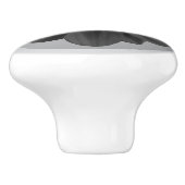 Black and White Daisy Knob, Timeless Elegance for  セラミックノブ (側面)