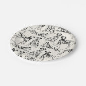 Black and White Dalmatian Dogs ペーパープレート (アングル)