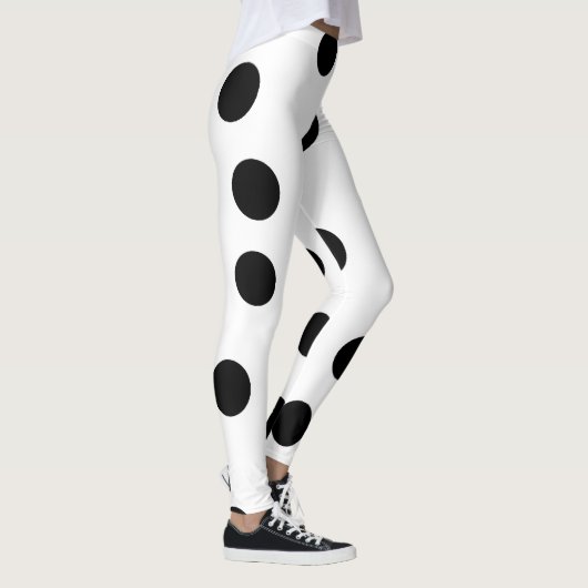 black_and_white_dalmatian_spot_pattern レギンス (右)