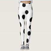 black_and_white_dalmatian_spot_pattern レギンス (正面)