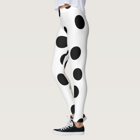 black_and_white_dalmatian_spot_pattern レギンス (左)