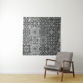 Black and white damask patterns タペストリー (インサイチュ(横))