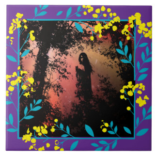 Black and White  Dark Fantasy art Tile タイル