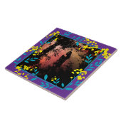 Black and White  Dark Fantasy art Tile タイル (側面)