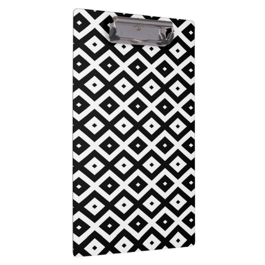 Black and white diamond pattern クリップボード (右)
