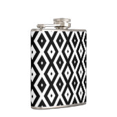Black and white diamond pattern フラスク (右)