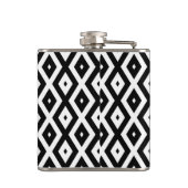 Black and white diamond pattern フラスク (裏面)
