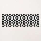 Black and white diamond pattern ヨガマット (裏面(横))