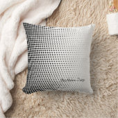 Black and white dot design fashionable pillow クッション (ブランケット)