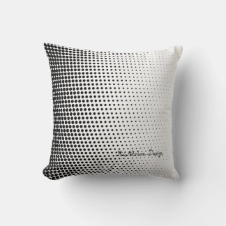 Black and white dot design fashionable pillow クッション