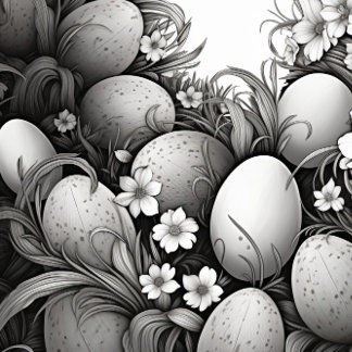 Black and White Easter Eggs ネクタイ
