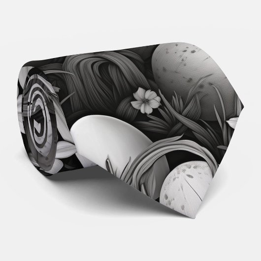 Black and White Easter Eggs  ネクタイ