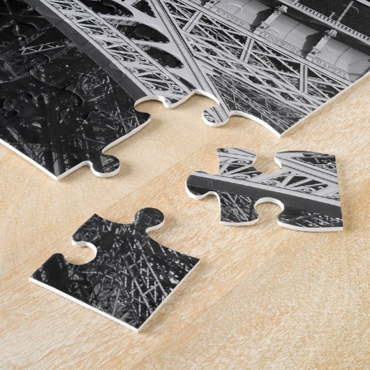 Black and White Eiffel Tower ジグソーパズル (側面)