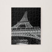 Black and White Eiffel Tower ジグソーパズル (縦)