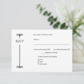 Black and White Elegant Minimalist RSVP | (スタンド正面)