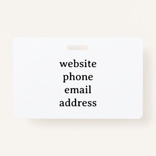 Black and White Equestrian Horse ID バッジ (裏面)