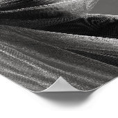 Black and White Fashion Model Poster ポスター (角)