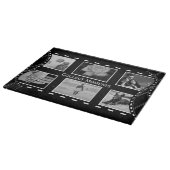 Black and White Film Reel Custom Photo カッティングボード (角)