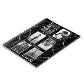 Black and White Film Reel Custom Photo ノートブック (左側)