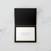 Black and White Floral Cluster Bouquet Thank You カード (内部)