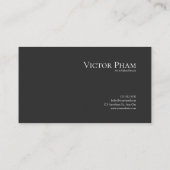 Black and White Floral Elegant Geometric 名刺 (裏面)