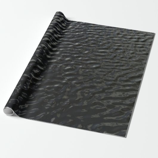 Black and white floral textile ラッピングペーパー (アンロールド)