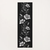 Black and White Floral Yoga Mat ヨガマット (裏面)