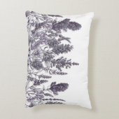 Black and White Flowers アクセントクッション (裏面(縦))