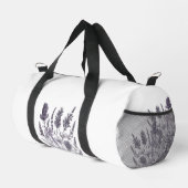 Black and white flowers ダッフルバッグ (右コーナー)