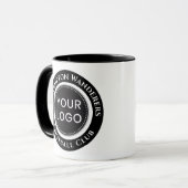 Black and White Football Team Mug マグカップ (正面左)