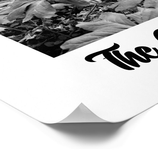 Black and White Forest Glory of God Poster ポスター (角)