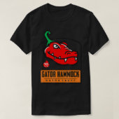Black and White Gators Hammock Distressed Arts Hot Tシャツ (デザイン正面)