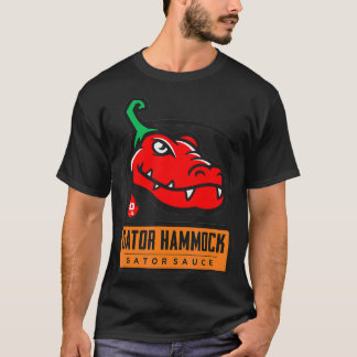 Black and White Gators Hammock Distressed Arts Hot Tシャツ