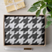 Black and White Geometric Houndstooth Decoupage 薄葉紙 (ギフト)