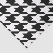 Black and White Geometric Houndstooth Decoupage 薄葉紙 (詳細)