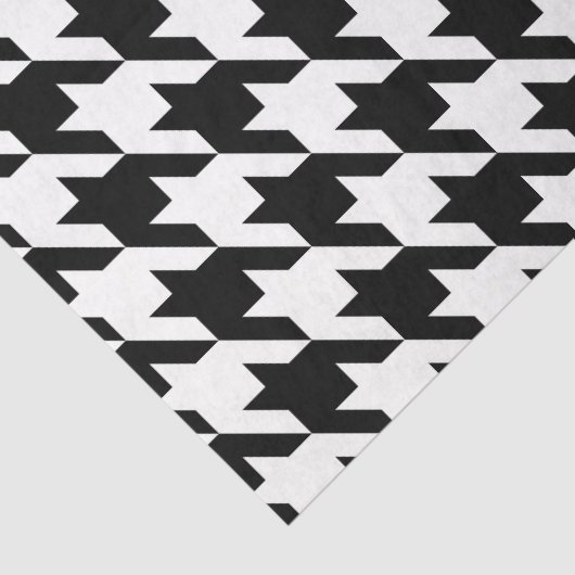 Black and White Geometric Houndstooth Decoupage 薄葉紙 (詳細)