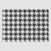 Black and White Geometric Houndstooth Decoupage 薄葉紙 (正面)