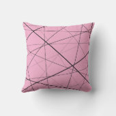 Black and white geometric pattern クッション (裏面)