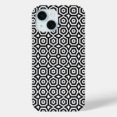 Black and white geometric pattern Case-Mate iPhoneケース (裏面)