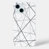 Black and white geometric pattern Case-Mate iPhoneケース (裏面)