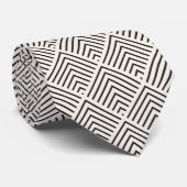Black and white geometric pattern with overlapping ネクタイ (ロール)