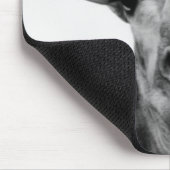Black and White Giraffe Photograph マウスパッド (コーナー)