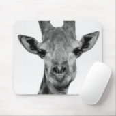 Black and White Giraffe Photograph マウスパッド (マウス)