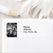 Black and White Gothic Mask Mailing Labels ラベル (インサイチュ)