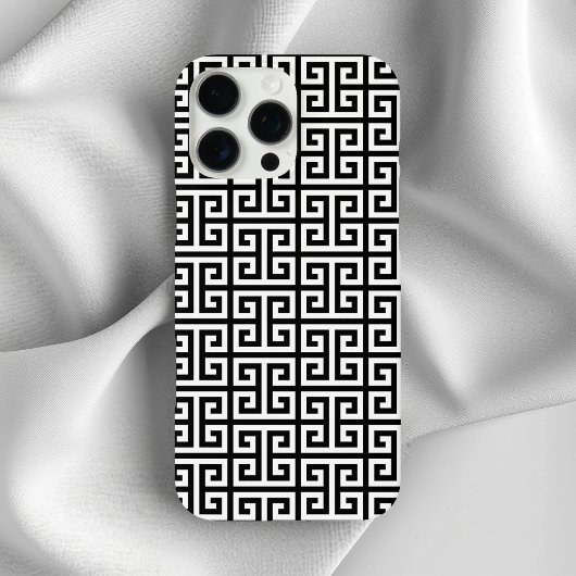 Black and White Greek Key Case-Mate iPhoneケース