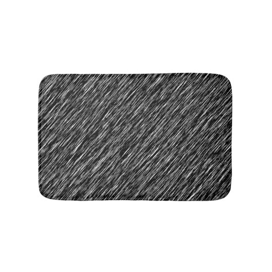 Black and White Grunge Pattern バスマット (正面)