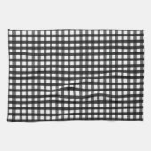 Black and White Guingham キッチンタオル (横)