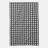 Black and White Guingham キッチンタオル (縦)