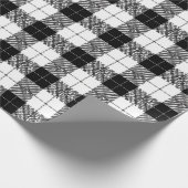 Black and White Herringbone Wrapping Paper ラッピングペーパー (角)