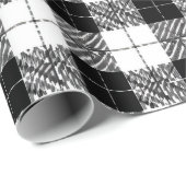 Black and White Herringbone Wrapping Paper ラッピングペーパー (ロールコーナー)